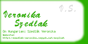veronika szedlak business card
